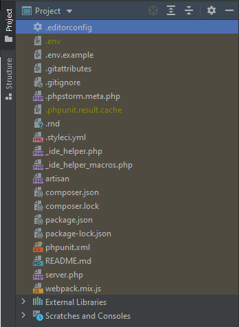 Niewłaściwe wyświetlanie plików projektu
